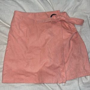 Abercrombie & Fitch Pink Suede Skirt